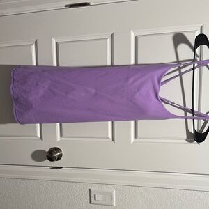 Purple Athletic Spaghetti Strap Dress